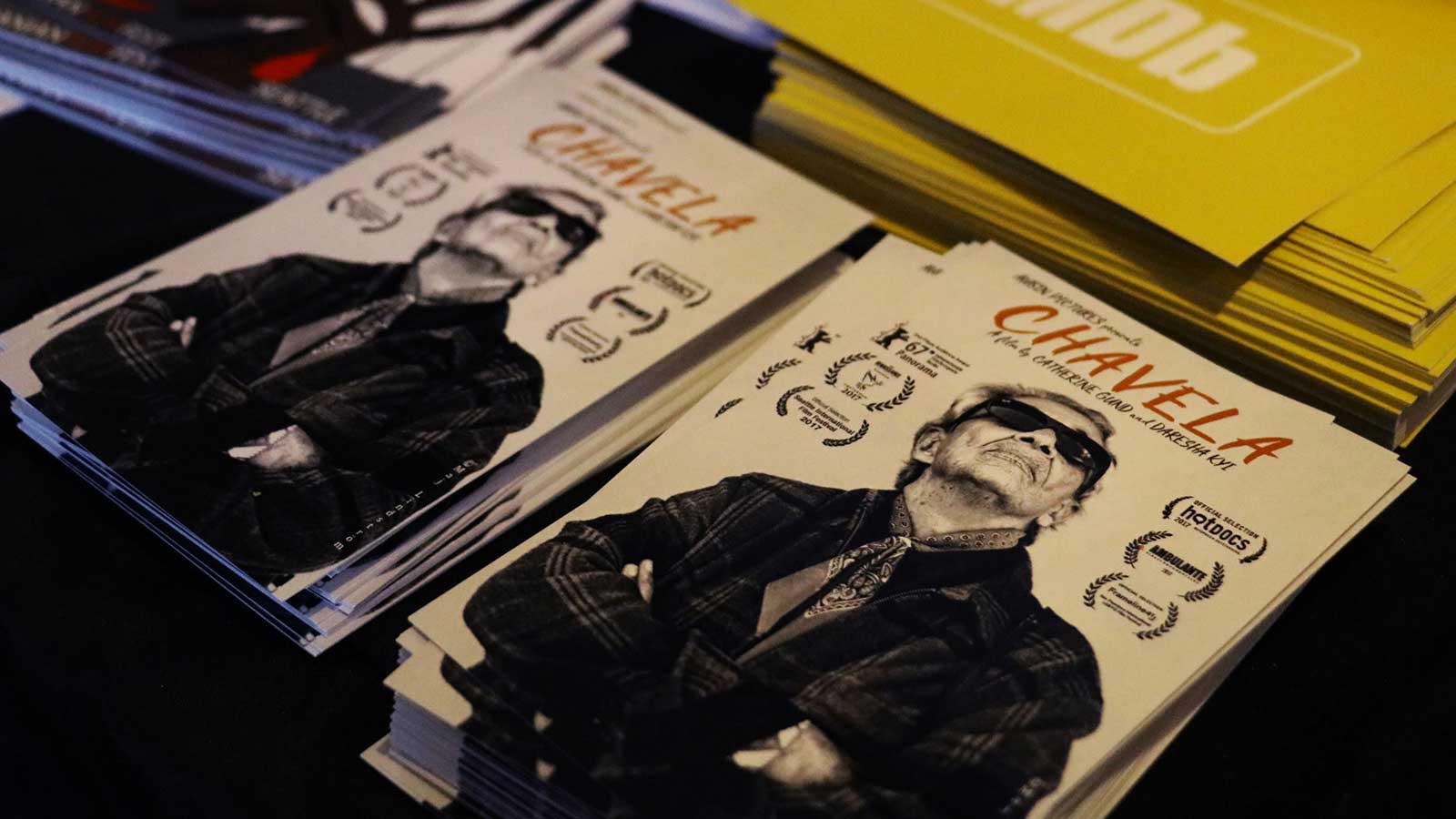 Postcards promoting Chavela at SIFF 2017