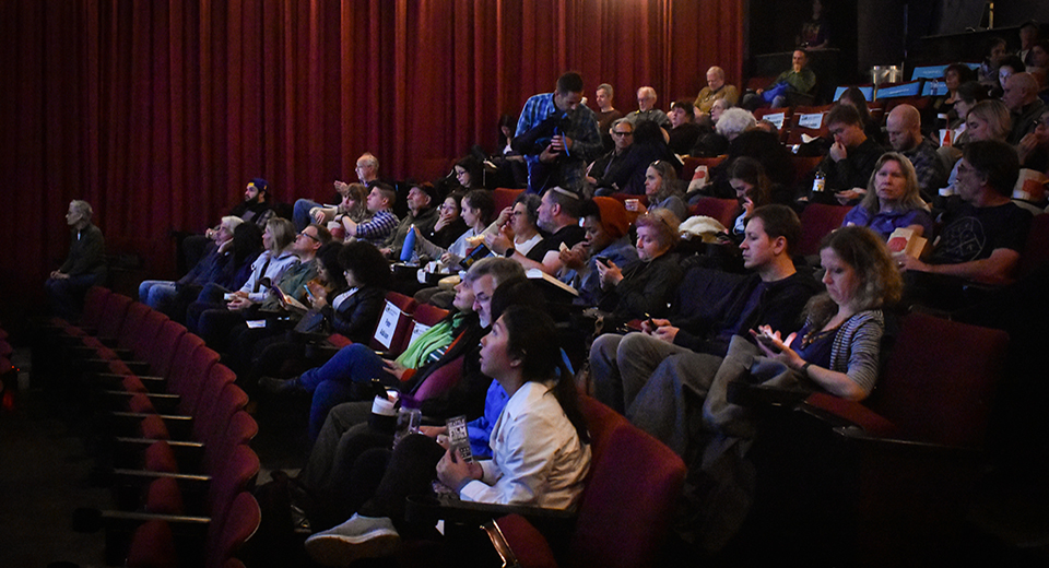 Captive audience at screening of Doubtful.