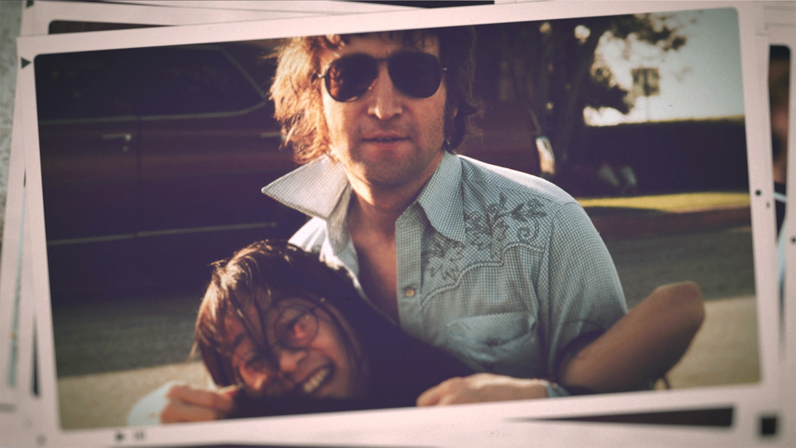 John Lennon and May Pang