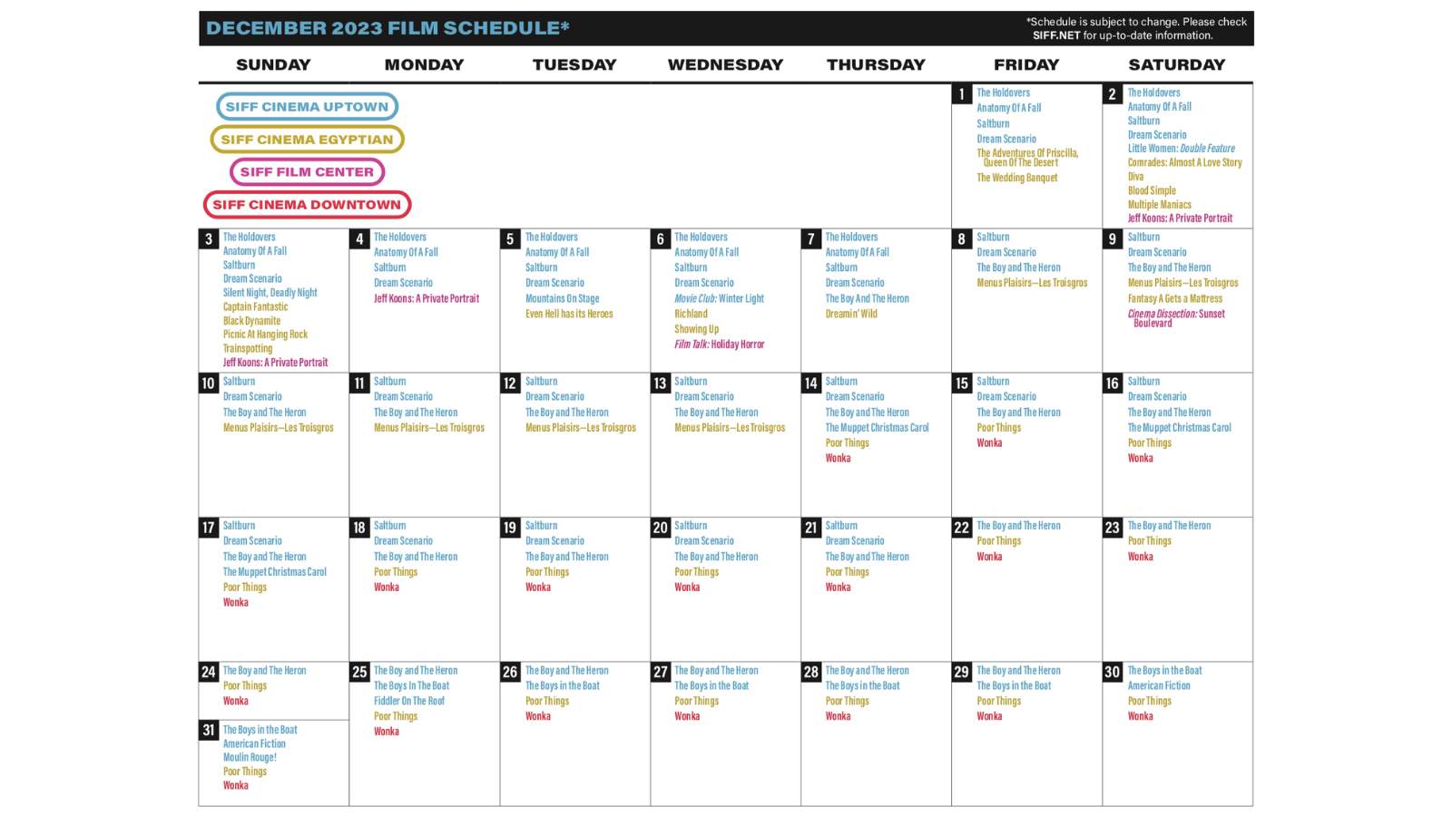 December at SIFF