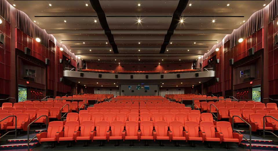 Interior seating in the Seattle Cinerama Theater