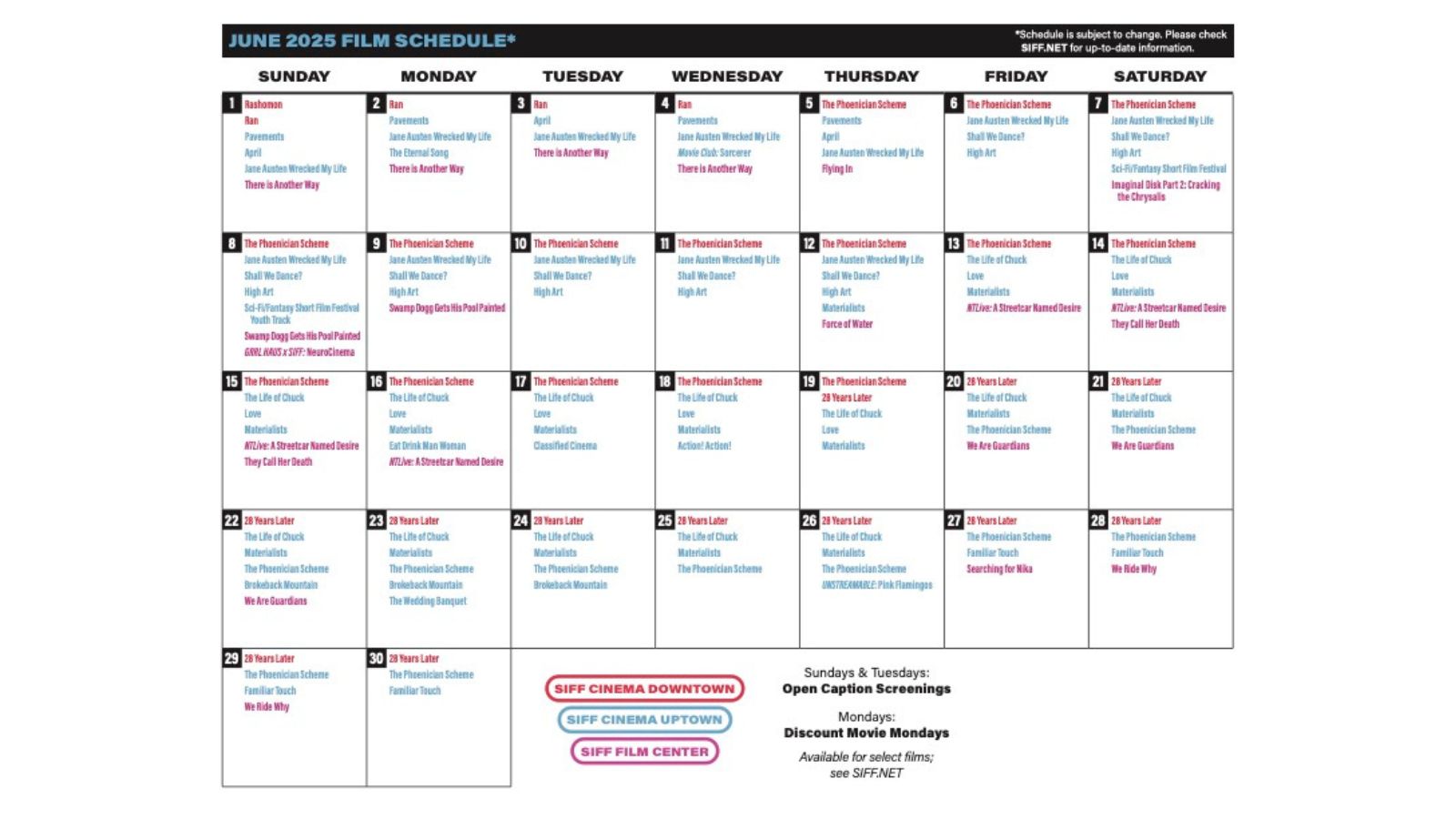 June at SIFF