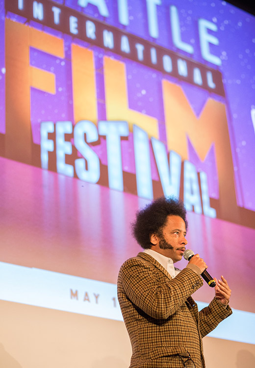 Boots Riley on stage