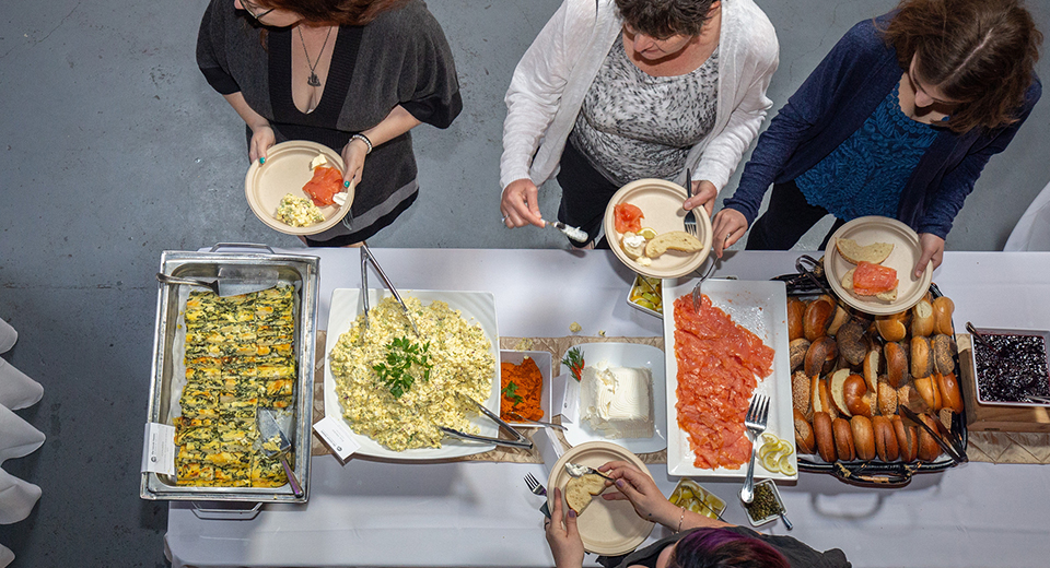 Golden Space Needle Awards food