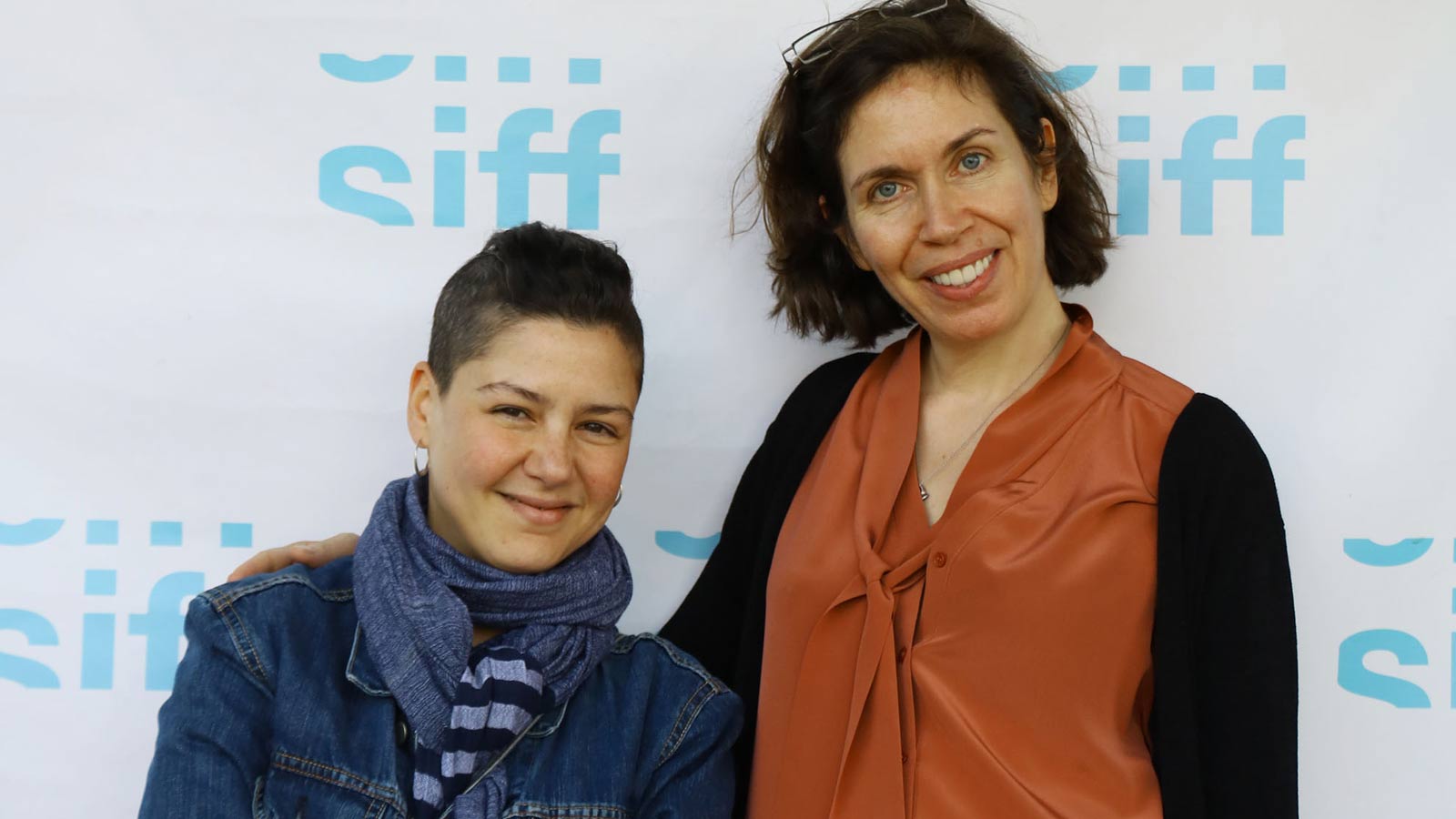 Bahia Allouache and Justine Barda at the SIFF 2017 screening of Investigating Paradise