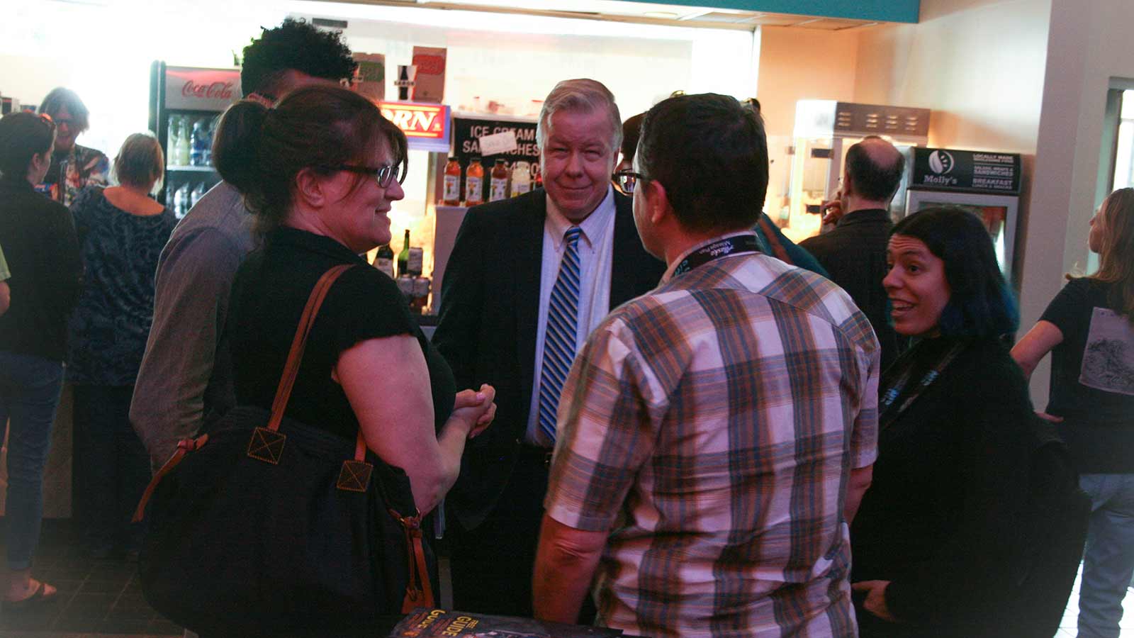 Robert and Beth Chat with Guests